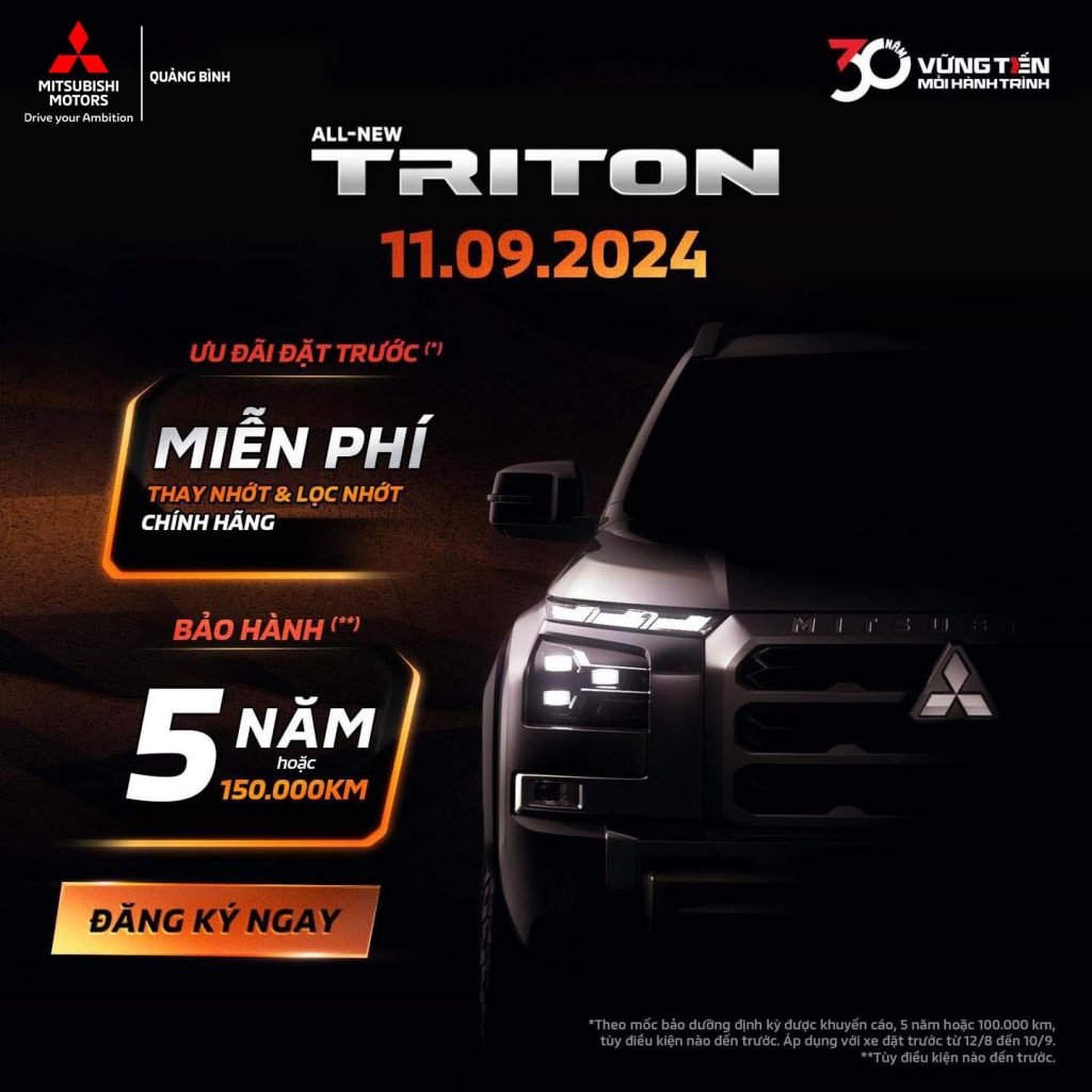 ALL-NEW TRITON CHUẨN BỊ RA MẮT NGÀY 11/9/2024